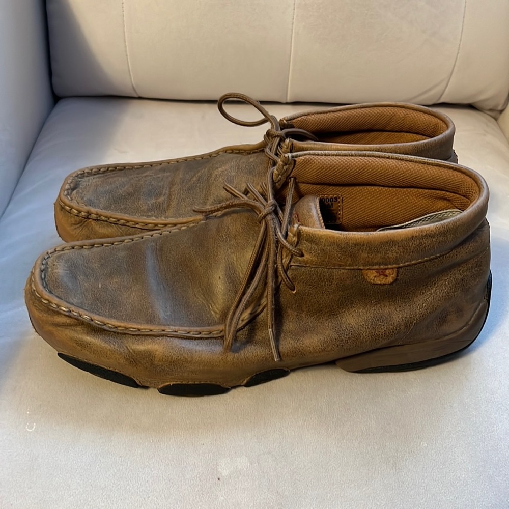 Twisted X Men's Brown Bomber Driving Moccasin Lace Up Casual Shoes